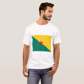 Guiana - Drapeau de la Guyane Flag T-shirt (Voorkant volledig)