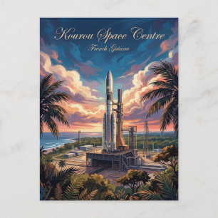 Guiana Ruimtevaartcentrum Frans-Guyana Briefkaart