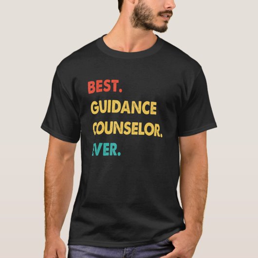 Guidance Counselor Retro Best Guidance Counselor E T-shirt (Voorkant)