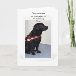 Guide Dog Graduation Congratulations Card Kaart