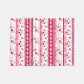 Guide Dog Tale Duitse Herder Patroon - Rood - Fleece Deken (Voorkant (Horizontaal))