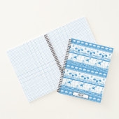 Guide Dog Tale Lab Patroon - Blauw - Notitieboek (Binnen)