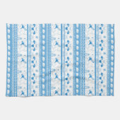 Guide Dog Tale Labs Patroon - Blauw - Theedoek (Horizontaal)