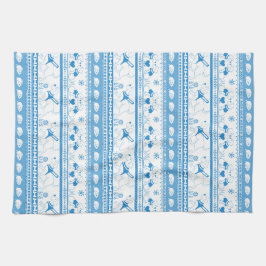 Guide Dog Tale Labs Patroon - Blauw - Theedoek