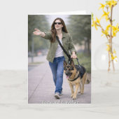 Guide Dog Team Graduation Congratulations GSD Team Kaart (Gele Bloem)