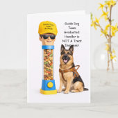 Guide Dog TeamenGSD Human Treat Dispenser Kaart (Gele Bloem)