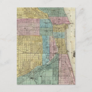 Guide Map of Chicago Briefkaart