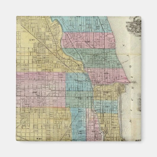 Guide Map of Chicago Magneet (Voorkant)