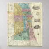 Guide Map of Chicago Poster (Voorkant)
