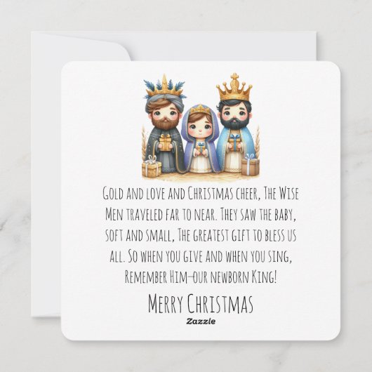 Guided by a Star Feestdagenkaart (Achterkant)