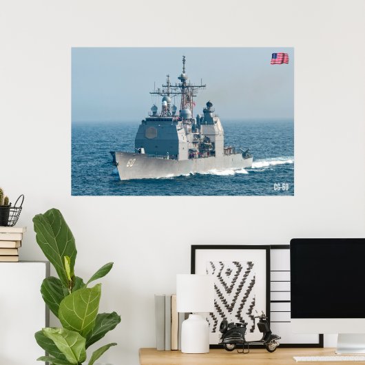 GUIDED-MISSILE CRUISER - CG-60 POSTER (Thuiskantoor)