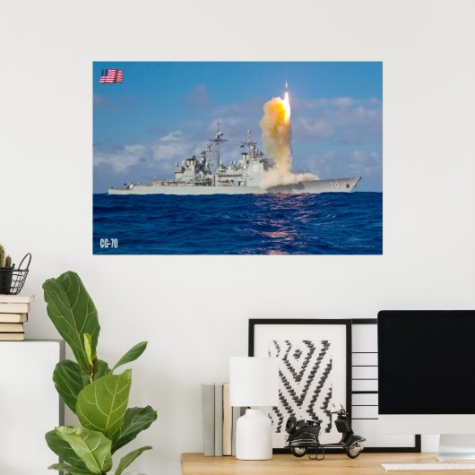 GUIDED-MISSILE CRUISER - CG-70 POSTER (Thuiskantoor)