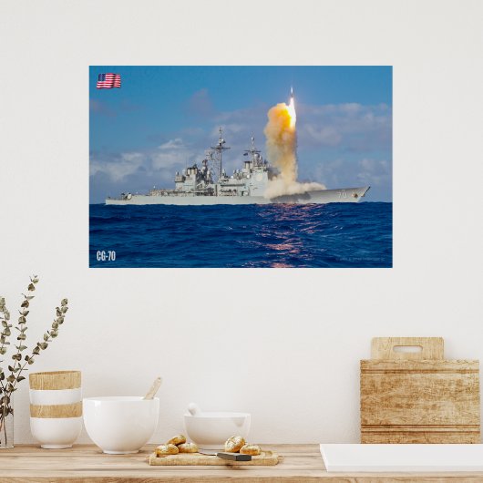 GUIDED-MISSILE CRUISER - CG-70 POSTER (Keuken)