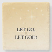 Guiding Light Let Go Let God Cross Stenen Onderzetter (Voorkant)