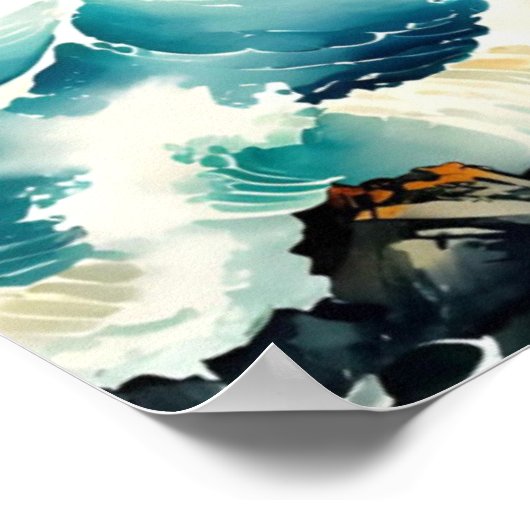 Guiding Light - serene vuurtorenscène Poster (Hoek)