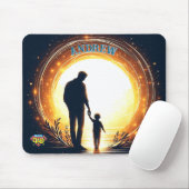 Guiding Light – Vader & Kind Zonsondergang Mousepa Muismat (Met muis)