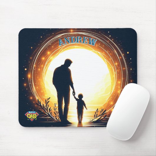 Guiding Light – Vader & Kind Zonsondergang Mousepa Muismat (Met muis)