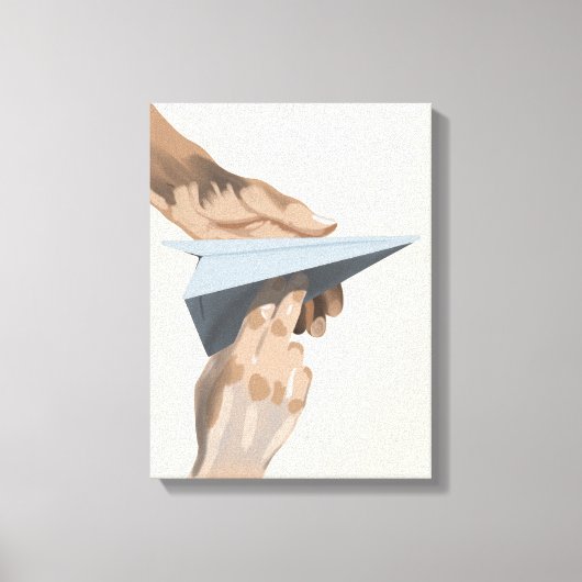 Guiding Paper Skies – Parent-Child Trust Canvas Afdruk (Voorkant)