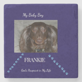 Guiding Pawprint Path Keepsake Stenen Onderzetter