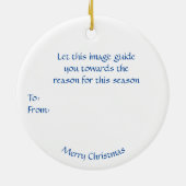 Guiding Star - Drie Wise Mannen Ornament" Keramisch Ornament (Achterkant)