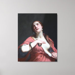 Guido Cagnacci De dood van Cleopatra Canvas Afdruk