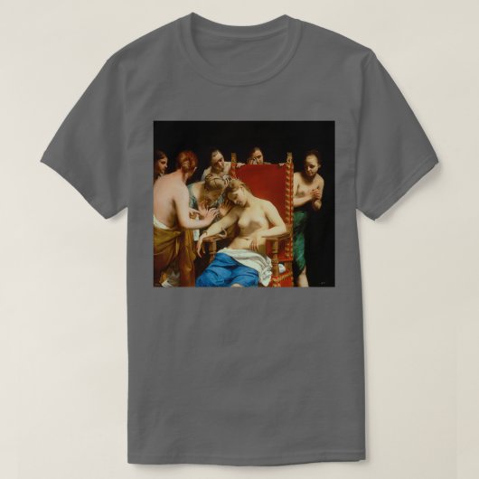 Guido Cagnacci De dood van Cleopatra T-shirt (Design voorkant)