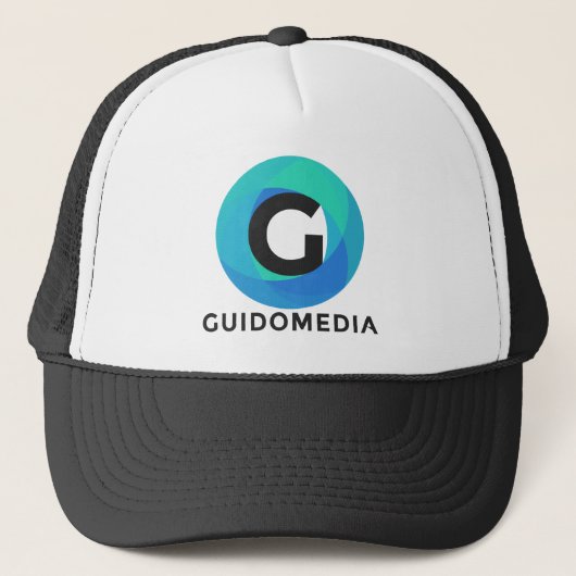 Guido Media Blue Trucker Hat Pet (Voorkant)