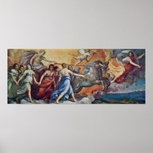Guido Reni - Aurora na Apollo in zijn auto Poster