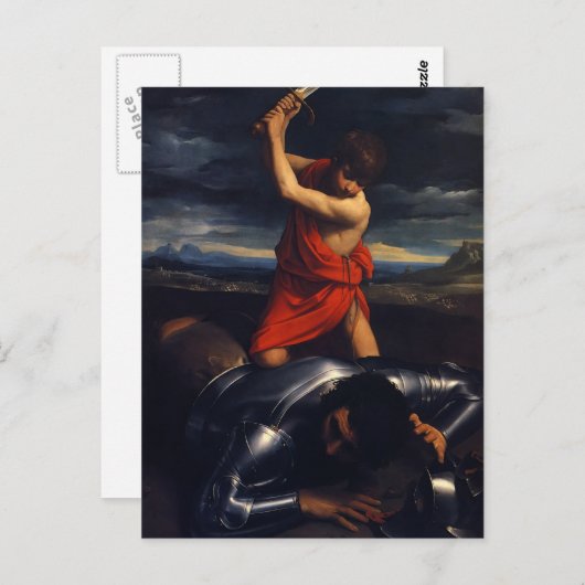 Guido Reni- David en Goliath Briefkaart (Voorkant / Achterkant)