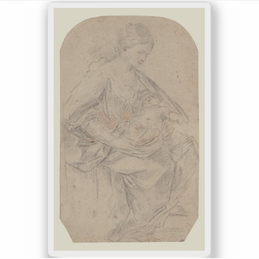Guido Reni - Geboorte Sticker (Voorkant)