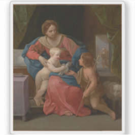 Guido Reni: Maagd en kind met Johannes de Doper Sticker