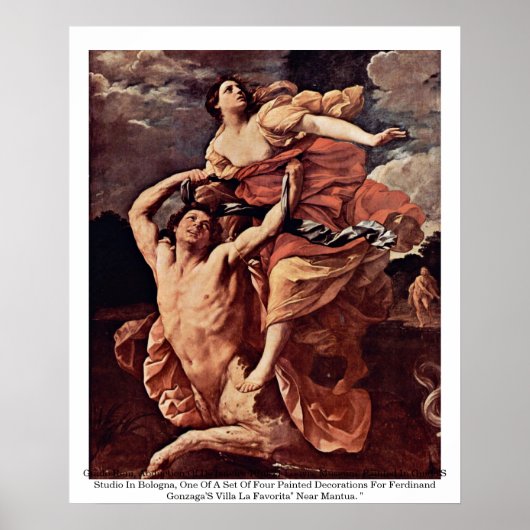 Guido Reni, ontvoering van de Ianeira 1620-21 Louv Poster (Voorkant)