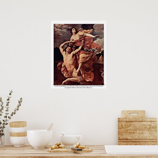 Guido Reni, ontvoering van de Ianeira 1620-21 Louv Poster (Keuken)