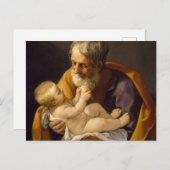Guido Reni - Sint-Jozef en het Christelijk Kind Briefkaart (Voorkant / Achterkant)