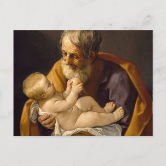 Guido Reni - Sint-Jozef en het Christelijk Kind Briefkaart (Voorkant)