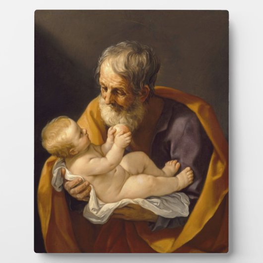 Guido Reni - Sint-Jozef en het Christelijk Kind Fotoplaat (Voorkant)