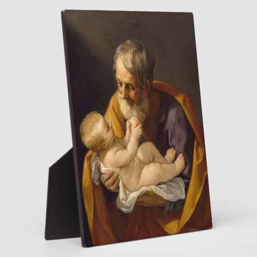 Guido Reni - Sint-Jozef en het Christelijk Kind Fotoplaat (Zijkant)