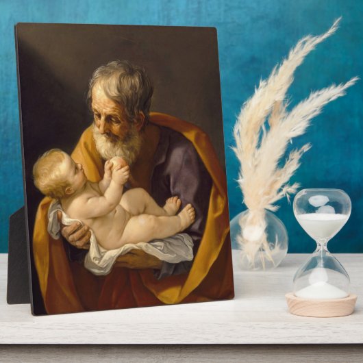 Guido Reni - Sint-Jozef en het Christelijk Kind Fotoplaat (Zijkant)