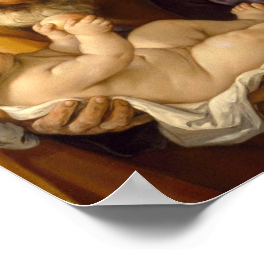 Guido Reni - Sint-Jozef en het Christelijk Kind Poster (Hoek)
