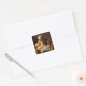 Guido Reni - Sint-Jozef en het Christelijk Kind Vierkante Sticker (Envelop)