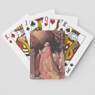 Guido Reni-St. Andrew Corsini in het gebed Pokerkaarten