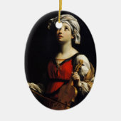 Guido Reni- St Cecilia Keramisch Ornament (Voorkant)