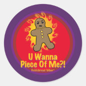 Guidobreadman Radial Fireball Gfx Ronde Sticker (Voorkant)