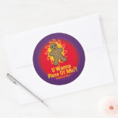 Guidobreadman Radial Fireball Gfx Ronde Sticker (Envelop)