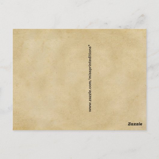 Guidonian Hand, Medieval Music Theory Briefkaart (Achterkant)