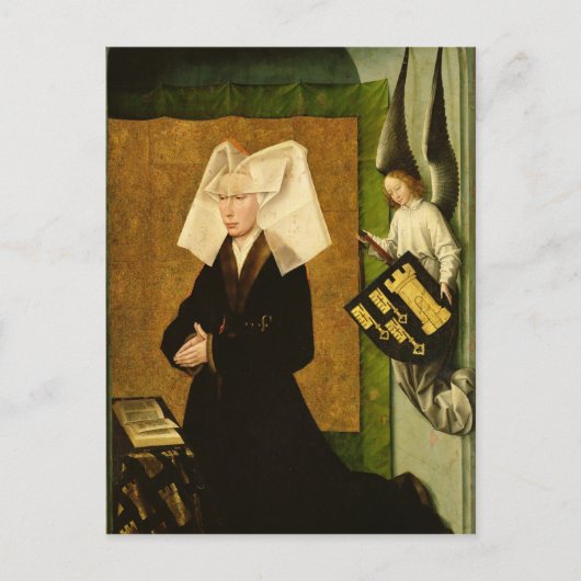 Guigone de Salins, echtgenote van de donor Briefkaart (Voorkant)