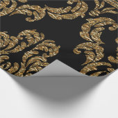 Guild Hall Regal Black Damask Cadeaupapier (Hoek)