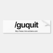 Guild ontslag bumpersticker (Voorkant)