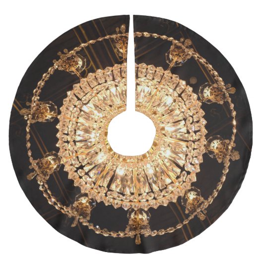 Guildhall Elegance: Antiek kroonluchter Uitzicht Kerstboom Rok (Voorkant)