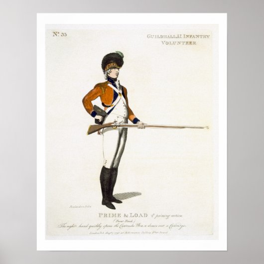 Guildhall Light Infantry Volunter, bord 33 van Poster (Voorkant)